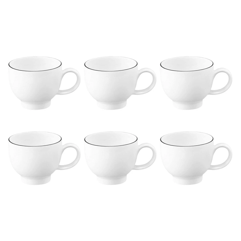 Seltmann - LIDO BLACK LINE Zestaw 6 filiżanek do espresso 90 ml