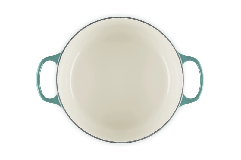 Le Creuset brytfanna żeliwna emaliowana Signature okrągła 28 cm 6,7l Bleu Riviera