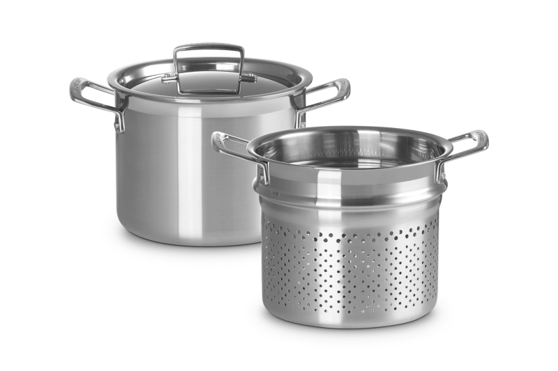 Le Creuset - garnek do makaronu stal nierdzewna 5 l 20 cm