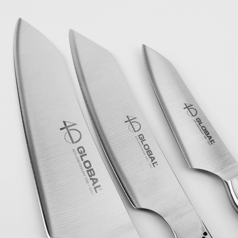 Global - Zestaw 3 noży Limited 40th Anniversasry Global