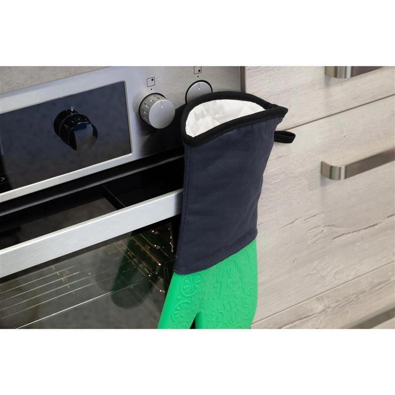 Lurch - rękawica kuchenna, silikon/bawełna/poliester, 34 x 19 cm, zielona