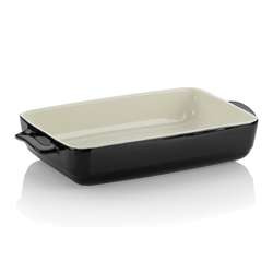Kela - naczynie żaroodporne, 37,5x22x7 cm, czarne Malin