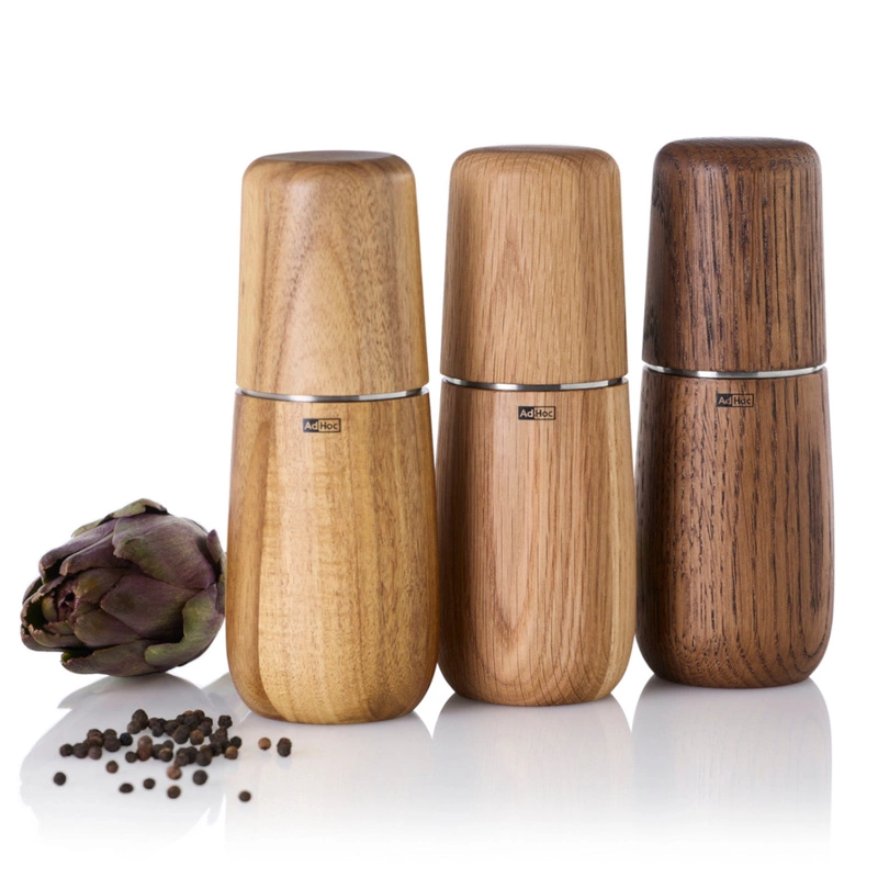 AdHoc - Młynek do soli lub pieprzu Yono L, jasny dąb