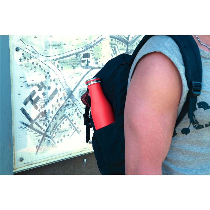 Lurch - butelka termiczna, stalowa, 0,75 l, różowa