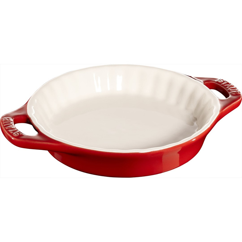 Staub - okrągły półmisek ceramiczny do ciast 200 ml, czerwony