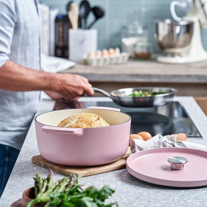 KitchenAid - garnek żeliwny 3,3L Dried Rose