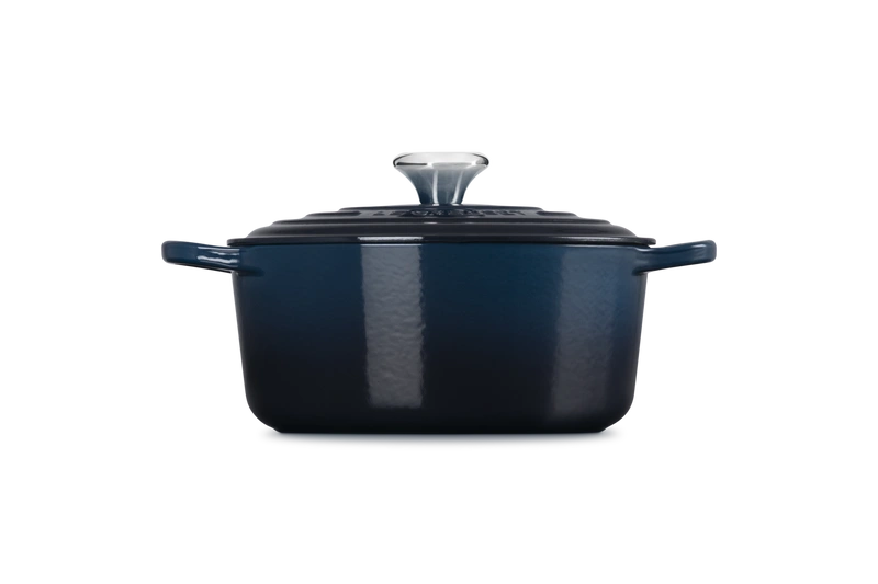 Le Creuset brytfanna żeliwna emaliowana Signature okrągła 24 cm 4.2l nuit