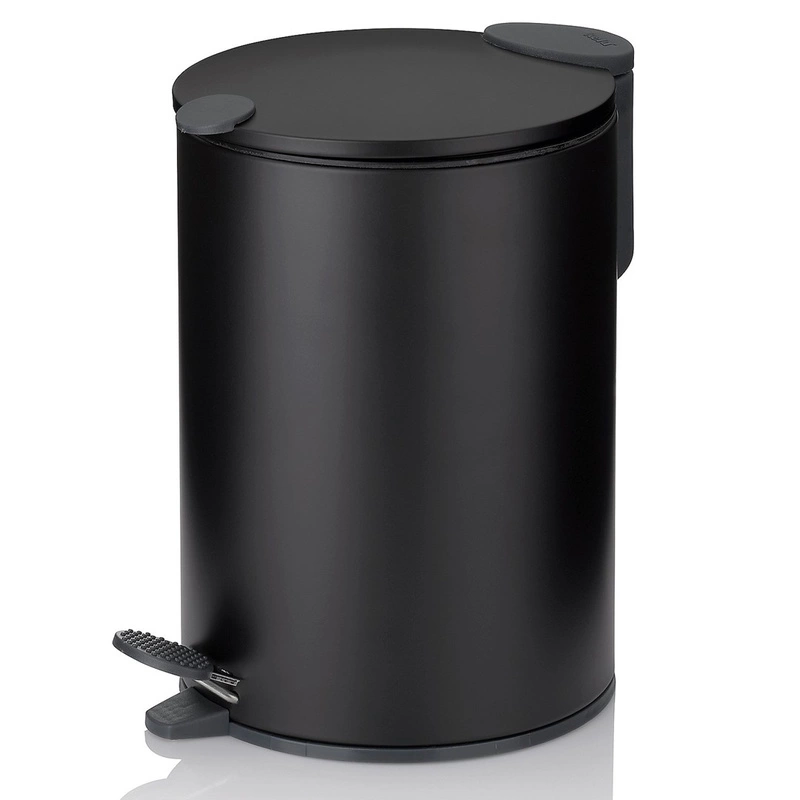 Kela - Kosz stalowy na śmieci 3 l czarny Mats