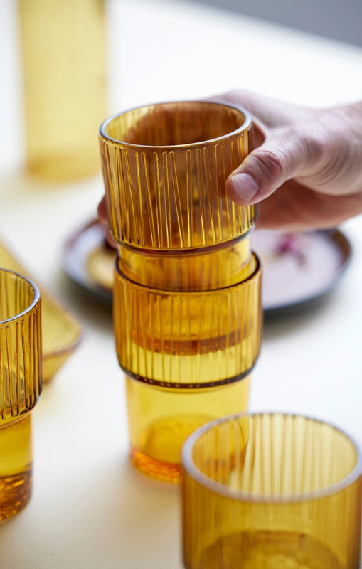 Bitz - Szklanki Kusintha 4 szt. 380 ml Amber