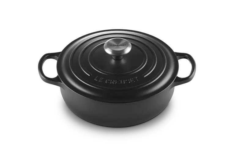 Le Creuset - garnek żeliwny Saute czarny 3,4 l 24 cm