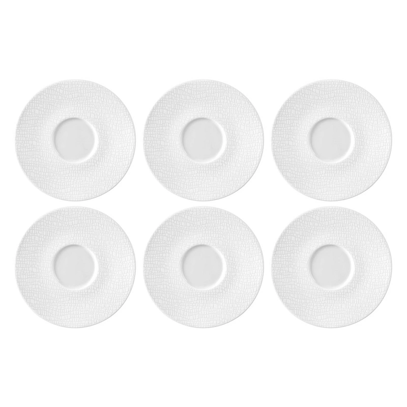 Seltmann - LIFE FASHION LUXURY WHITE Zestaw 6 spodków 16.5 cm