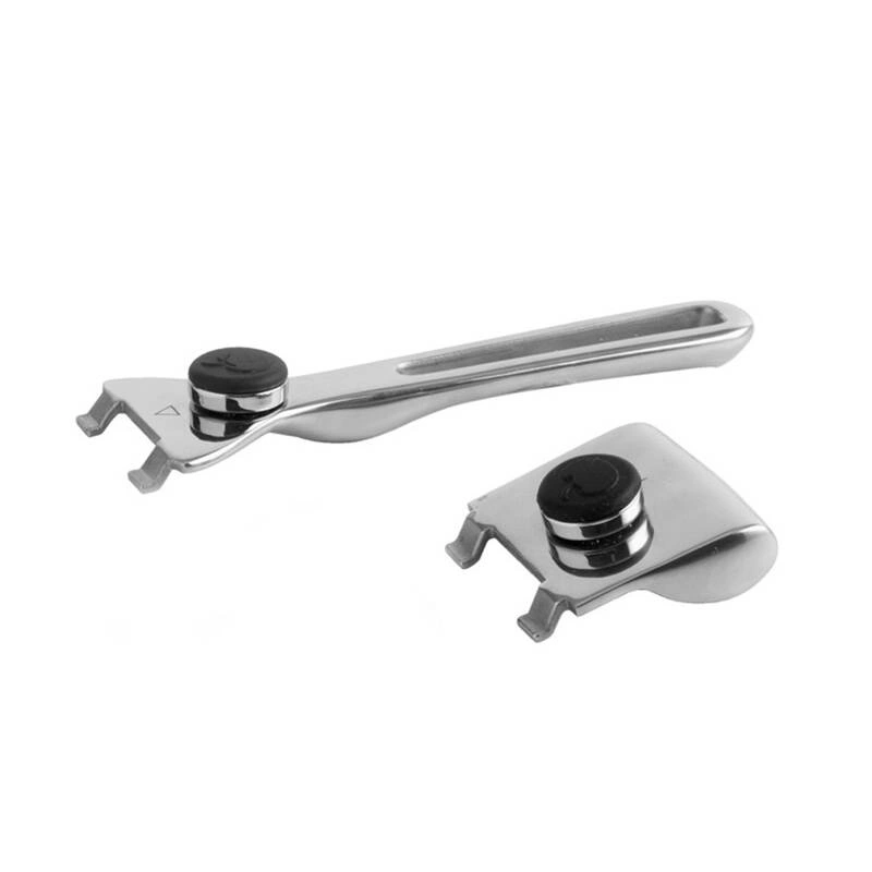 Mastrad - MISA BALANCIA (GARNEK) Z WKŁADEM DO KĄPIELI WODNEJ (ŚREDNICA 20 CM) – ZESTAW (3 ELEMENTY)srebrny, uchwyt i brzeg pokrywki czarny