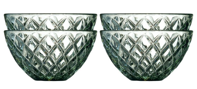 Lyngby Glas - Miska Sorrento 12 cm 6 sztuk zielona