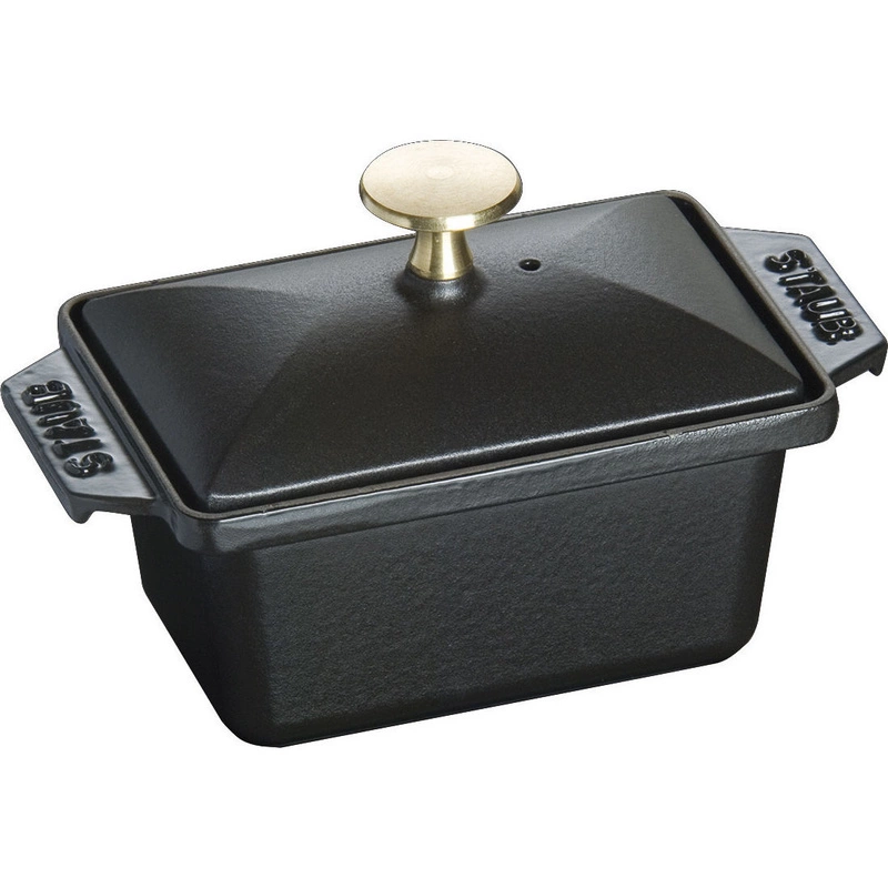 Staub - żeliwne naczynie do terriny lub pasztetu małe czarne 0,7 l 15 cm x 11 cm