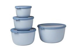 Mepal - Zestaw 4 misek Cirqula 500 1000 2000 3000 Nordic Blue