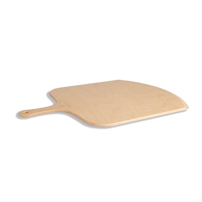 Emile Henry - Zestaw do pizzy- gładki kamień 37cm plus drewniana łopatka 43x33x0.8cm