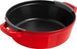 Staub - zestaw 3 naczyń żeliwnych+ pokrywka 24 cm czerwony