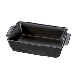 Spring - naczynie żaroodporne, ceramika, 3,0 l, 35 x 21 x 7,5 cm, czarne CHALET