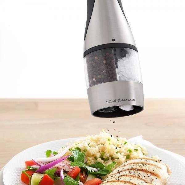 Cole & Mason - Młynek elektryczny do soli i pieprzu Kew 2w1