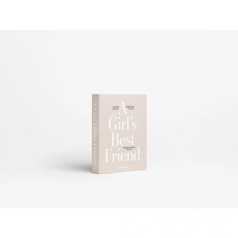 Printworks - Pudełko na biżuterię M - "A Girls Best Friend" beżowe