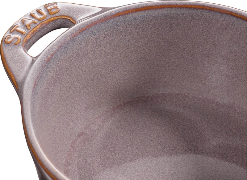 Staub - mini cocotte okrągły 200 ml, antyczny szary