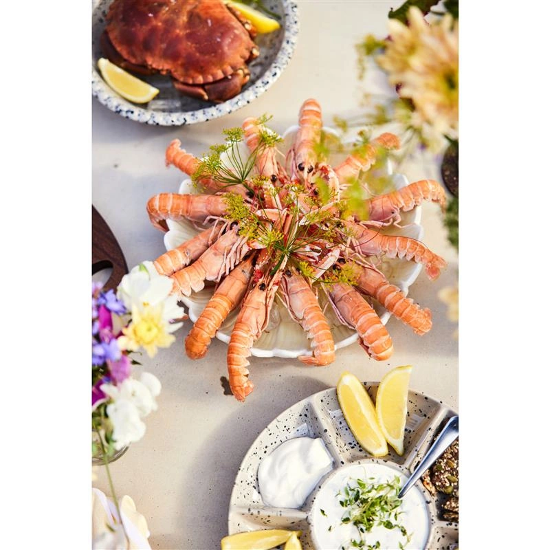 Sagaform - talerz głęboki, dolomit, śred. 27 x 5,5 cm, biały Dagny