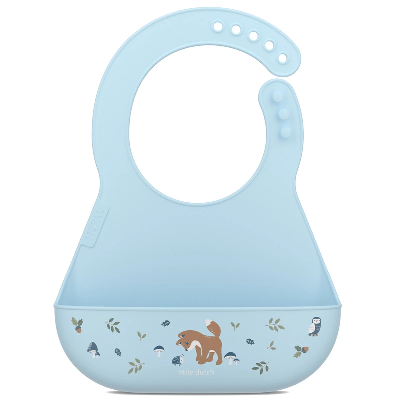 Mepal - Śliniak silikonowy z kieszonką Mio Forest Friends