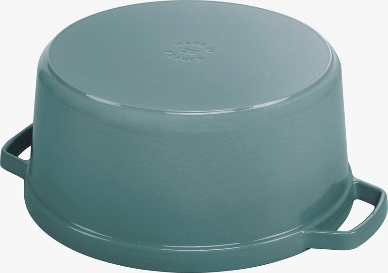 Staub - garnek żeliwny okrągły 6.7 ltr, eukaliptusowy La Cocotte