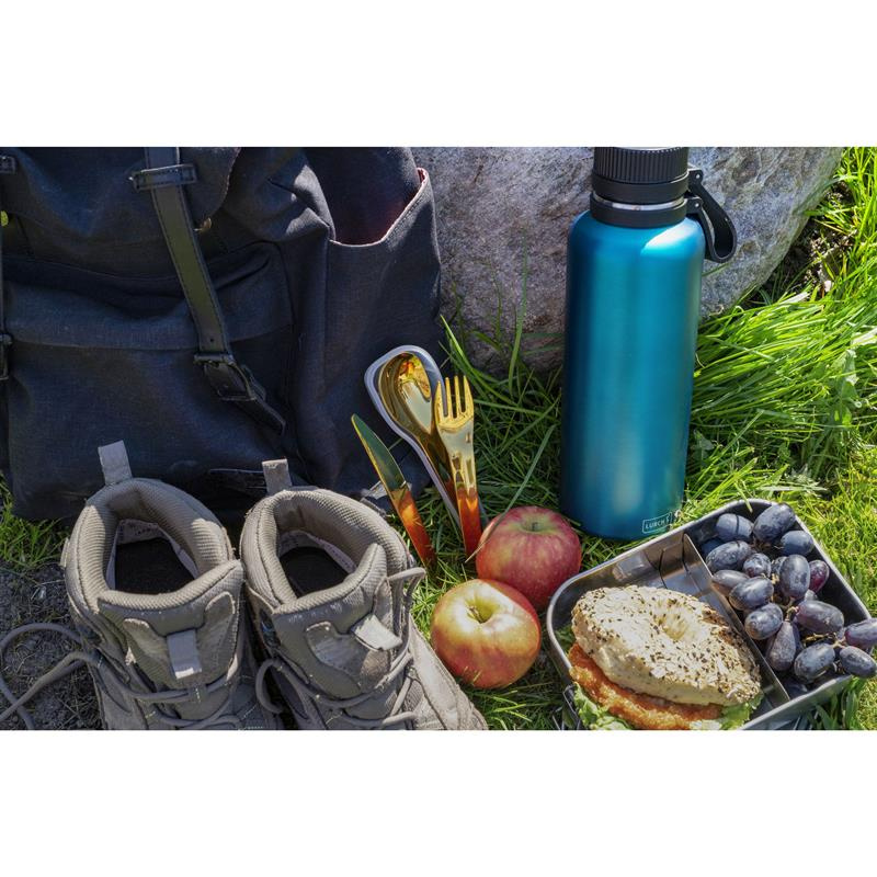 Lurch - zestaw sztućców w etui, 3 el., 18 cm, złote To-Go