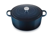 Le Creuset brytfanna żeliwna emaliowana Signature okrągła 34 cm 12 l nuit