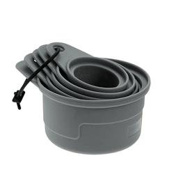 Lurch - zestaw miarek silikonowych, 5 szt., szare FlexiForm