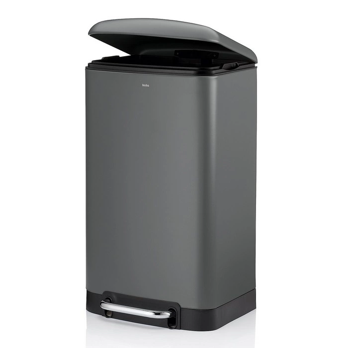 Kela - Kosz na śmieci 30 l szary Davino