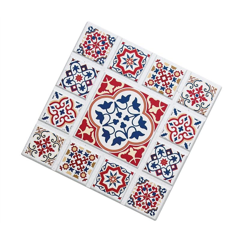 Zassenhaus - podkładka pod gorące naczynia, ceramika/korek, 20 x 20 cm, kwiat Casablanca