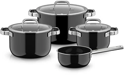 WMF - Zestaw garnków Fusiontec MineralPro czarny 4 szt