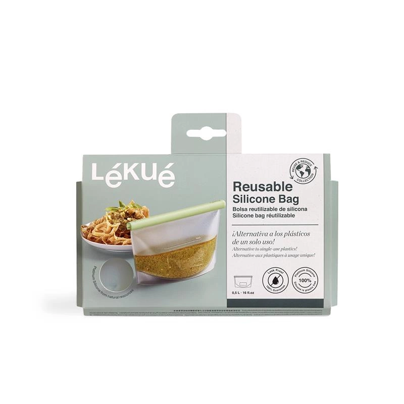 Lekue - Woreczek hermetyczny wielorazowy 0,5 L