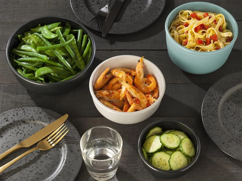 Mepal - Zestaw 3 misek Cirqula 500 1000 2000 Nordic Black