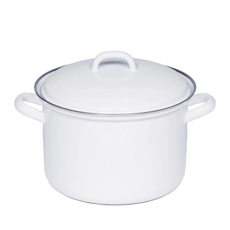 Riess - Garnek wysoki z pokrywą 4,5l 22cm Classic WEISS