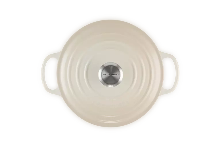 Le Creuset - garnek żeliwny Signature 20 cm 2,4 l meringue