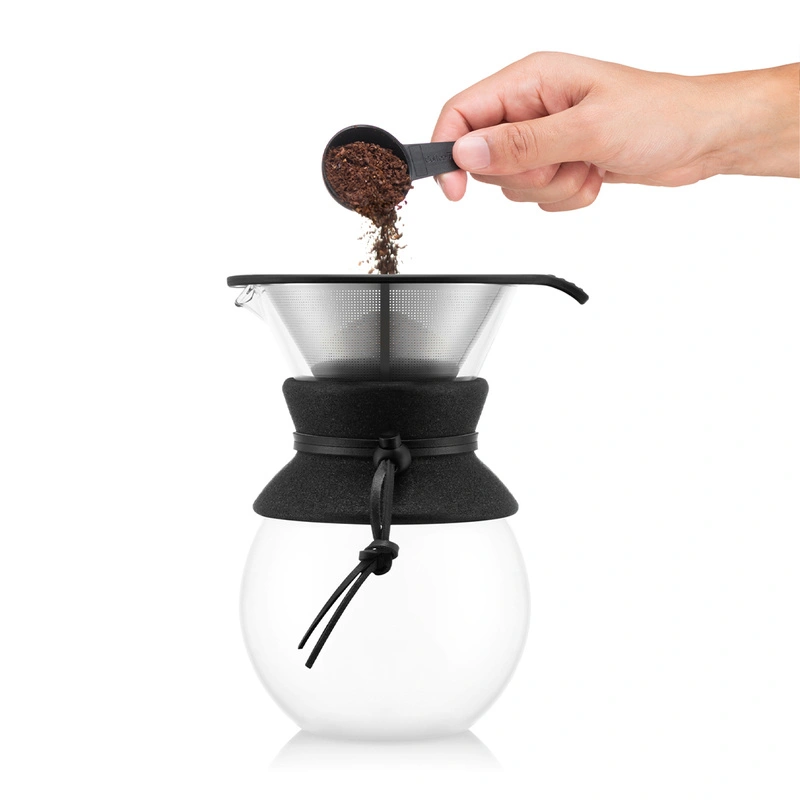 Bodum - zaparzacz do kawy z filtrem stałym Pour Over 1L Cork - Dark Roast