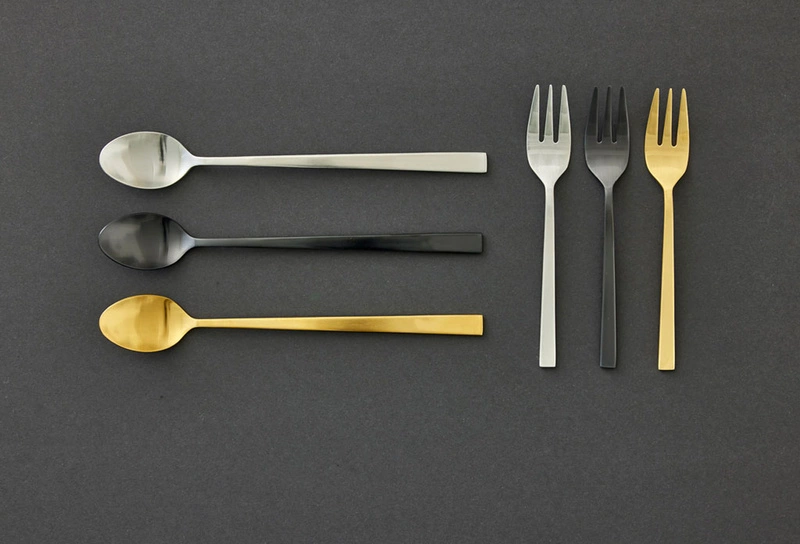 Bitz - Zestaw 4 sztuk łyżeczek do latte 20 cm Black