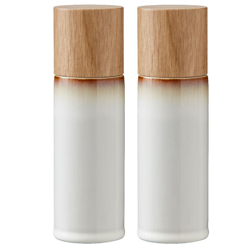 Bitz - Zestaw młynków do soli i pieprzu 17 cm Cream