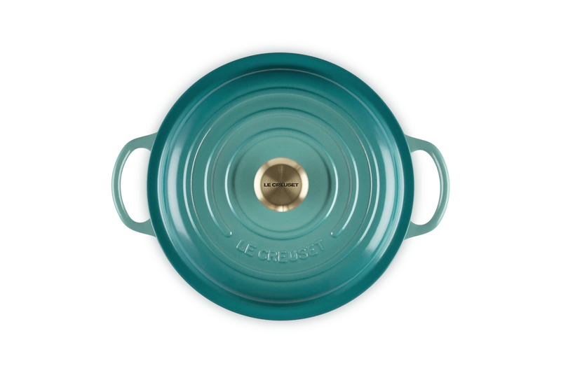 Le Creuset - garnek żeliwny do gulaszu 2,2 l 22 cm bleu riviera