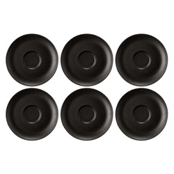 Seltmann - LIBERTY VELVET BLACK Zestaw 6 spodków 16.5 cm