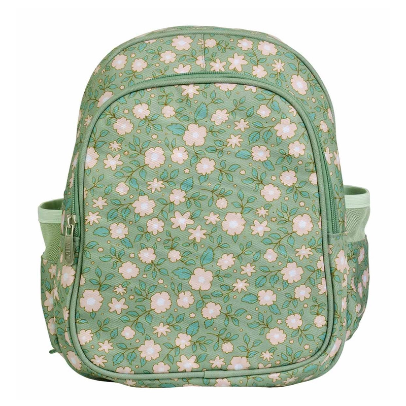 A Little Lovely Company - Plecak dla dzieci BLOSSOM SAGE - mieści A4