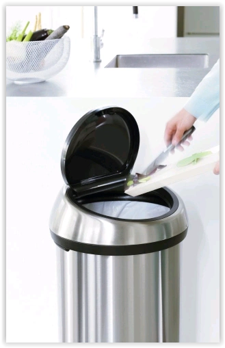 Brabantia - Kosz na śmieci Touchbin 60 l stal matowa