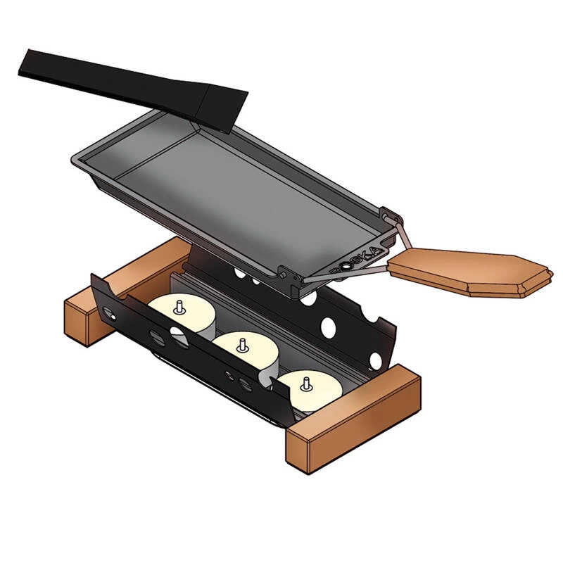 Boska - Zestaw do Partyclette ToGo, dąb