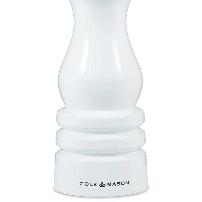 Cole & Mason - Zestaw młynków do soli i pieprzu London biały połysk 18 cm