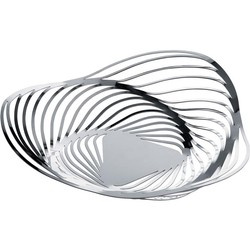 Alessi - kosz na owoce, polerowany; 33 x 8 cm TRINITY