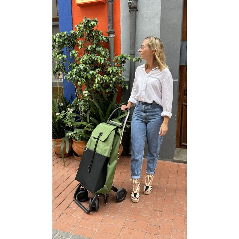 Rolser - Wózek na zakupy I-Max Urban MF 4L TOUR Kaki