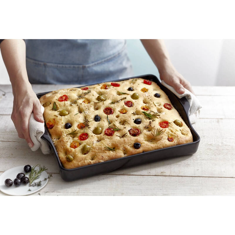 Emile Henry - Forma do wypieku focaccii- czarny